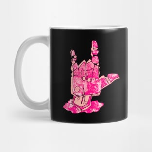 I Love You - asl pink hand Mug